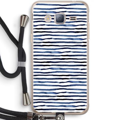 Verrassende lijnen: Samsung Galaxy J3 (2016) Transparant Hoesje met koord