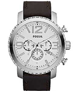 Horlogeband Fossil JR1351 Leder Bruin 24mm