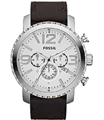 Horlogeband Fossil JR1351 Leder Bruin 24mm
