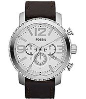 Horlogeband Fossil JR1351 Leder Bruin 24mm
