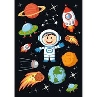 3x Astronaut stickervellen met 10 stickers - Stickers - thumbnail