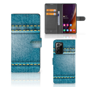 Samsung Galaxy Note20 Ultra Wallet Case met Pasjes Jeans