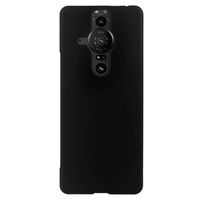 Sony Xperia Pro-I Rubberen Plastic Case - Zwart