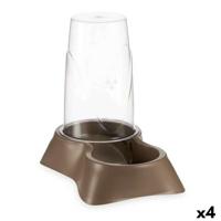 Dierenvoederbak Mascow Bruin Polypropyleen 3,5 L 21,5 x 32,5 x 32,5 cm Dispenser (4 Stuks)