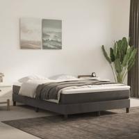 Bedframe zonder matras 140x200 cm fluweel donkergrijs