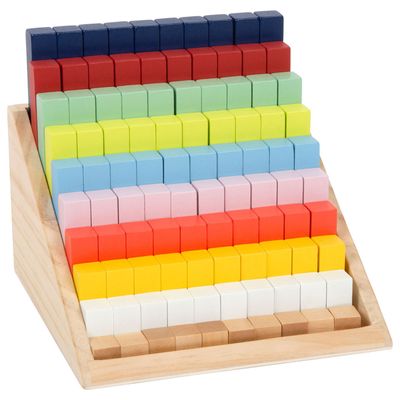 Small Foot - houten rekenblokken in box, 100dlg.