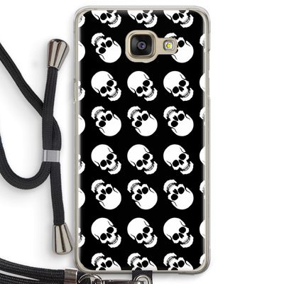 Musketon Skulls: Samsung Galaxy A5 (2016) Transparant Hoesje met koord