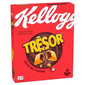 Kellogg's Tresor Chocolade Hazelnotensmaak ontbijtgranen 410g bij Jumbo