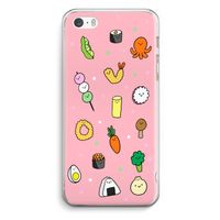 Happy bento friends: iPhone 5 / 5S / SE Transparant Hoesje
