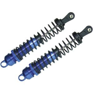 Reely 1:8 Hydraulische schokdempers aluminium Blauw (metallic) Met veren Zwart 126 mm 2 stuk(s)