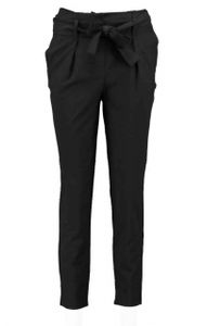 Only Nicole Paperbag zwarte hoge taille tapered relaxed fit 7/8e enkelbroek - valt kleiner