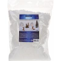 Kunstsneeuw sneeuwvlokken- in zak - 50 gram - wit - nepsneeuw