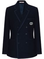 Valentino Garavani blazer VLogo Signature à boutonnière croisée - Bleu - thumbnail