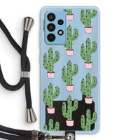Cactus Lover: Samsung Galaxy A52 Transparant Hoesje met koord