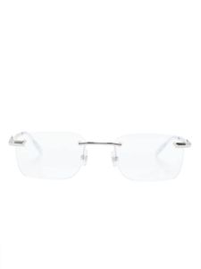 Montblanc lunettes de vue rectangulaires MB0279O - Argent