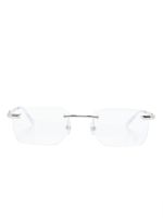 Montblanc lunettes de vue rectangulaires MB0279O - Argent