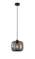 Artdelight HanglampPreston grijs glas Ø 24cm - HL PRESTON-24 GR