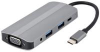 Cablexpert USB-C 8-in-1 multi adapter USB-C dock 8-voudig - 9530508