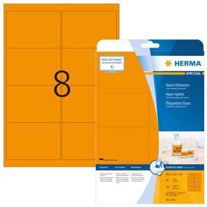 HERMA 5145 printeretiket Oranje Zelfklevend printerlabel