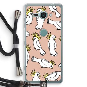 Papegaai: Sony Xperia XZ2 Compact Transparant Hoesje met koord