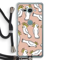 Papegaai: Sony Xperia XZ2 Compact Transparant Hoesje met koord