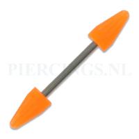 Barbell acryl cones oranje