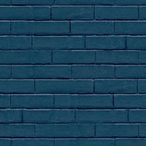 Noordwand Noordwand Behang Good Vibes Brick Wall blauw