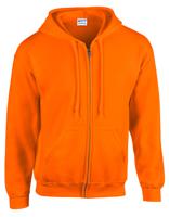 Gildan G18600 Heavy Blend™ Adult Full Zip Hooded Sweatshirt - Safety Orange - XL