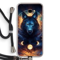 Wolf Dreamcatcher: Samsung Galaxy J4 Plus Transparant Hoesje met koord Wolf Dreamcatcher: Samsung Galaxy J4 Plus Transparant Hoesje met koord