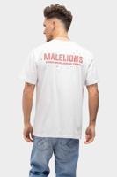 Malelions Worldwide Paint T-Shirt Heren Wit - Maat XS - Kleur: Wit | Soccerfanshop
