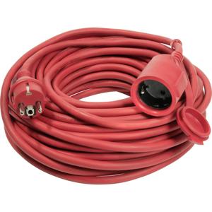 AS Schwabe 60264 Stroom Verlengkabel Rood 25.00 m H05RR-F 3G 1,5 mm²