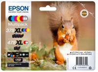 Epson Multipack 6-colours 378XL / 478XL Claria Photo HD Ink inkt C13T379D4010, 'Eekhoorn', 6-delig