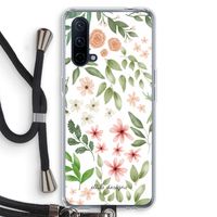 Botanical sweet flower heaven: OnePlus Nord CE 5G Transparant Hoesje met koord