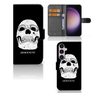 Telefoonhoesje met Naam Samsung Galaxy S24 Plus Skull Eyes