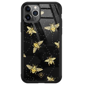 iPhone 11 Pro Max glazen hardcase - Bee yourself