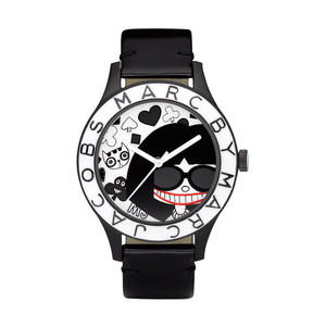 Horlogeband Marc by Marc Jacobs MBM1148 Leder Zwart 18mm