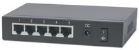 Intellinet PoE-Powered 5x Gigabit Gigabit Ethernet (10/100/1000) Power over Ethernet (PoE) Zwart - thumbnail