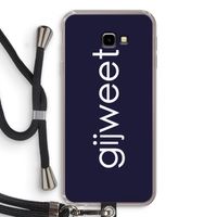 Gijweet: Samsung Galaxy J4 Plus Transparant Hoesje met koord
