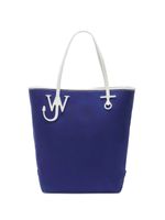 JW Anderson sac cabas Tall Anchor en toile - Bleu - thumbnail