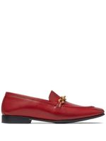 Jimmy Choo mocassins Diamond Tilda à fini verni - Rouge - thumbnail