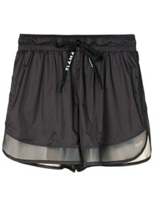 AMIR SLAMA GYM short de sport à taille haute - Noir