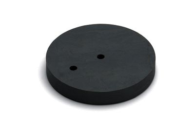 Onderlegplaat grijs rubb.12mm v.deurbuffer paddenstoel 85mm