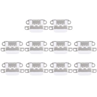 10 stuks opladen Port-Connector voor iPhone 6 Plus(White)