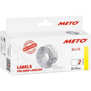 METO Prijslabels 9506155 Permanent hechtend Breedte etiket: 22 mm Hoogte etiket: 12 mm Wit 1 stuk(s)