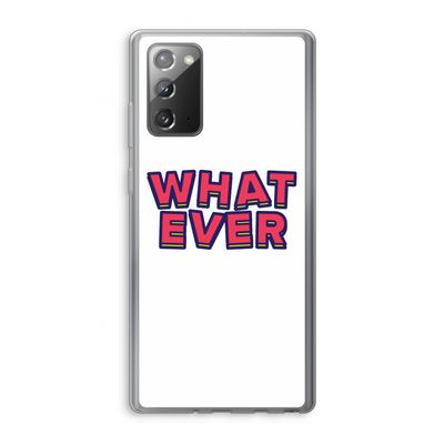 Whatever: Samsung Galaxy Note 20 / Note 20 5G Transparant Hoesje