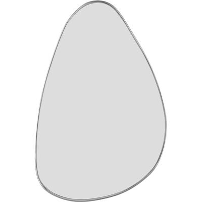 Spiegel - Trion Brens - Figuur - Hangspiegel in Frame - 35x50cm - Zilver - Metaal