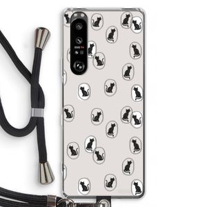 Miauw: Sony Xperia 1 III Transparant Hoesje met koord