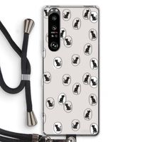 Miauw: Sony Xperia 1 III Transparant Hoesje met koord