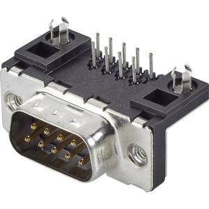 FCI D-SUB D09P13A4GL00LF D-sub male connector 90 ° Aantal polen: 9 Print 1 stuk(s)