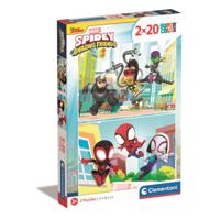 Clementoni spidey and his amazing friends puzzel 2 x 20 stukjes